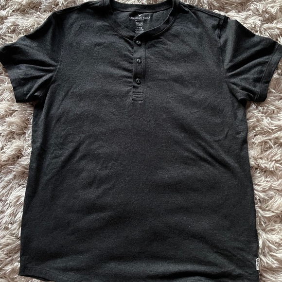 American Eagle Outfitters Men's Short Sleeve T-Shirt Size L Dark Gray - Picture 2 of 6